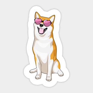 Shiba Inu Sunglasses Sticker